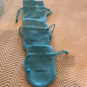 Tiffany & Co. Aqua Velvet Pouches